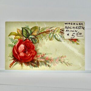 W W Kimball Co Pianos Organs Victorian Trading Card Rochester MN